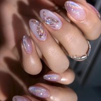 NA037 - Simple Butterfly Glam Nails
